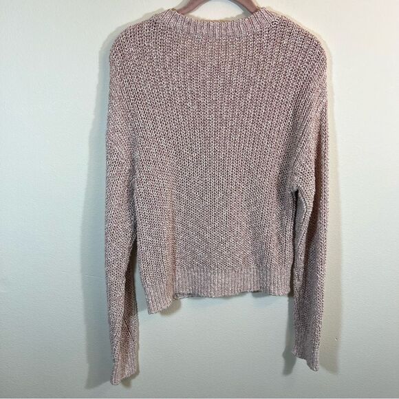 Veronica Beard Leah Rib Rose Gold Crewneck Sweater Medium Knit - Picture 11 of 13